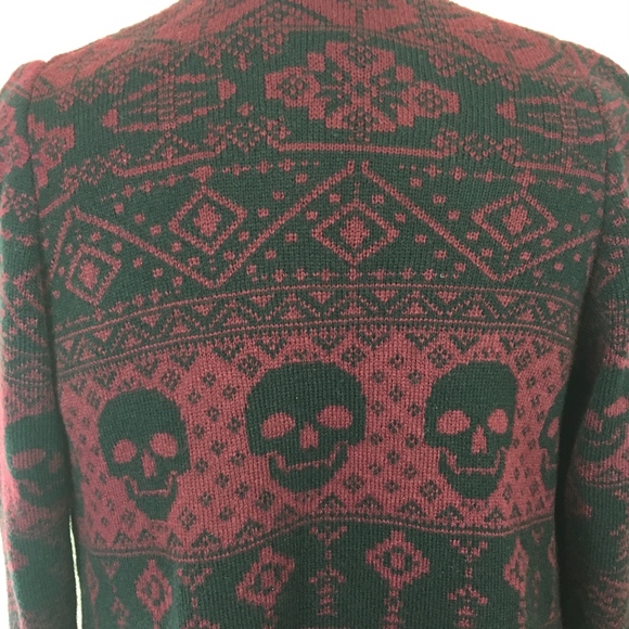 torrid Sweaters - Torrid Fair Isle Skull Print Open Front Cardigan 1